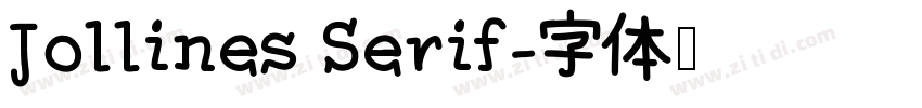 Jollines Serif字体转换